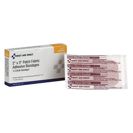 First Aid Only Patch Bandage, Woven, 11"W, PK10 A177