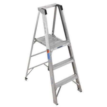 Werner 5 ft Aluminum Platform Stepladder, 300 lb Capacity P373