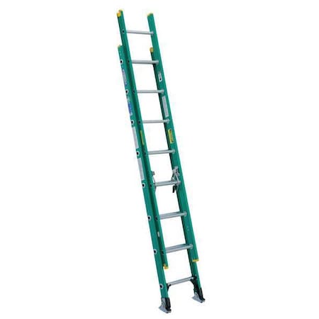 Werner 16 ft Fiberglass Extension Ladder, 225 lb Load Capacity D5916-2