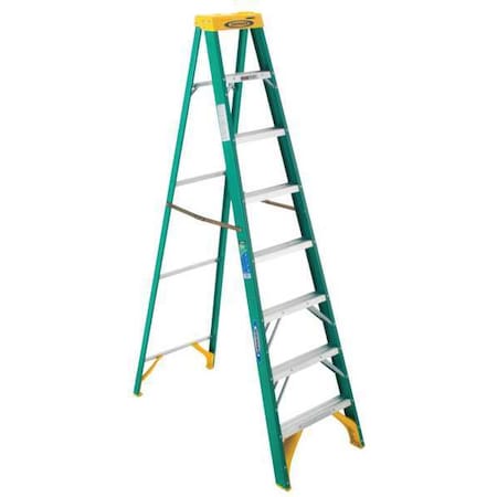 Werner 8 ft Fiberglass Stepladder, 225 lb Capacity 5908