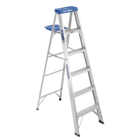 Werner 6 ft Aluminum Stepladder, 250 lb Capacity 366
