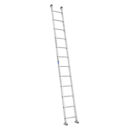 Werner 12 ft Overall H, Straight Ladder, Aluminum, 375 lb Load Capacity 512-1