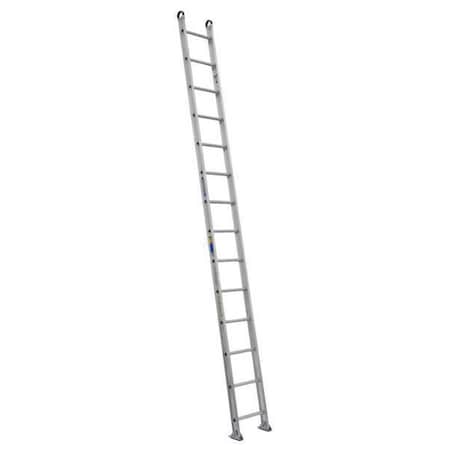 Werner 14 ft Overall H, Straight Ladder, Aluminum, 375 lb Load Capacity 514-1