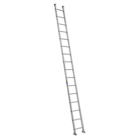 Werner 16 ft Overall H, Straight Ladder, Aluminum, 375 lb Load Capacity 516-1