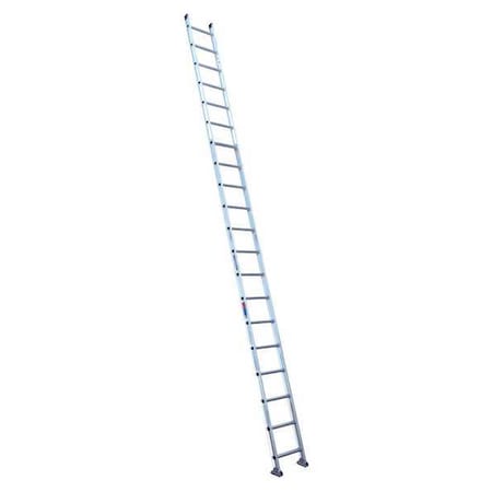 Werner 20 ft. Overall H, Straight Ladder, Aluminum, 20 Steps, 300 lb Load Capacity D1520-1