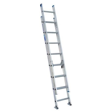 Werner 16 ft Aluminum Extension Ladder, 250 lb Load Capacity D1316-2