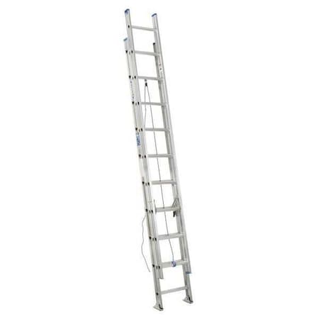 Werner 20 ft Aluminum Extension Ladder, 250 lb Load Capacity D1320-2