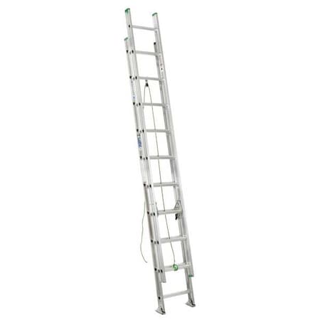 Werner 20 ft Aluminum Extension Ladder, 225 lb Load Capacity D1220-2