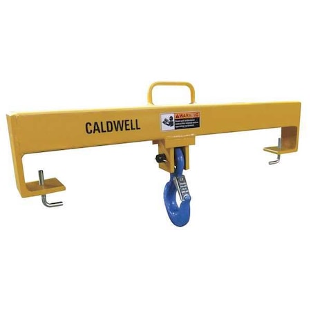 Caldwell Forklift Beam, Fixed Hook, Cap 10,000 lb 10F-5-36