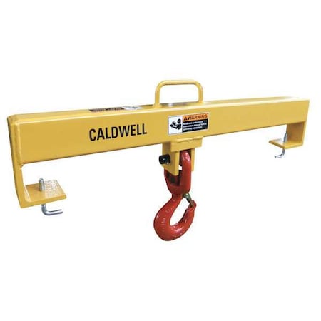 Caldwell Forklift Beam, Swivel Hook, Cap 10,000 lb 10S-5-36