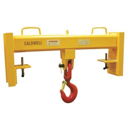 Caldwell Forklift Beam, Swivel Hook, Cap 30,000 lb 10S-15-36