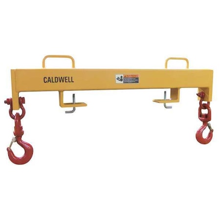 Caldwell Forklift Beam, Dbl Swivel Hook, 10000 lb 15-5-24S