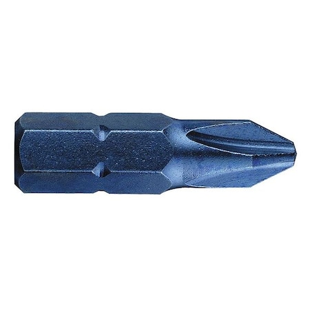 Westward Torsion Bit, SAE, 1/4", Hex, No 2, 1", PK50 41D604