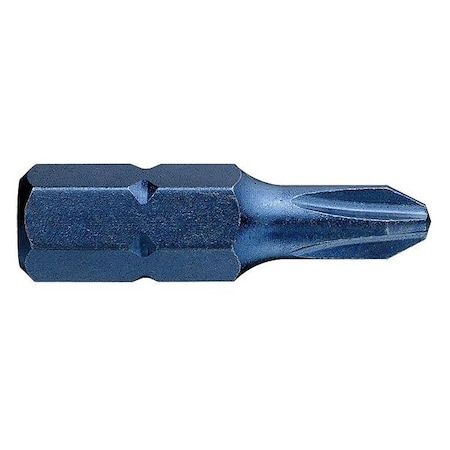 Westward Drywall Bit, SAE, 1/4", Hex, No 2, 1", PK5 41D606