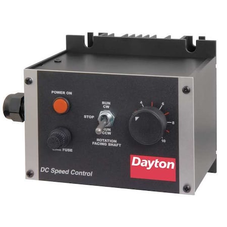 Dayton DC Speed Control, 90/180VDC, 10A, NEMA 1 41D720 | Zoro