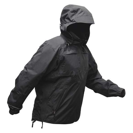 Vertx Jacket, 100% Polyester, zipper, Black, 2XL VTX8800LBK