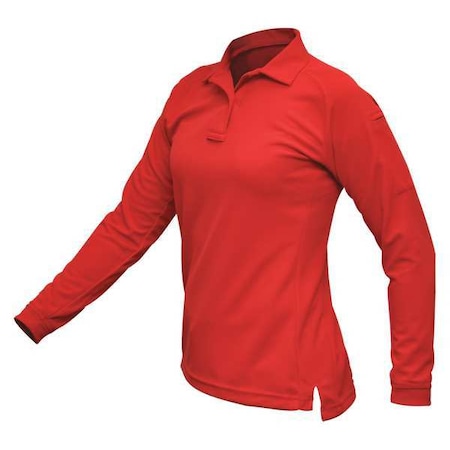 Vertx Tactical Polo Shirt, 100% Polyester, Button Front, 2 Pocket(s), Red, Xl VTX4030RDP