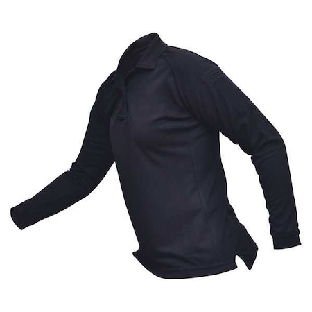 Vertx Tactical Polo Shirt, 100% Polyester, Button Front, 2 Pocket(s), Navy, XS VTX4030NVP