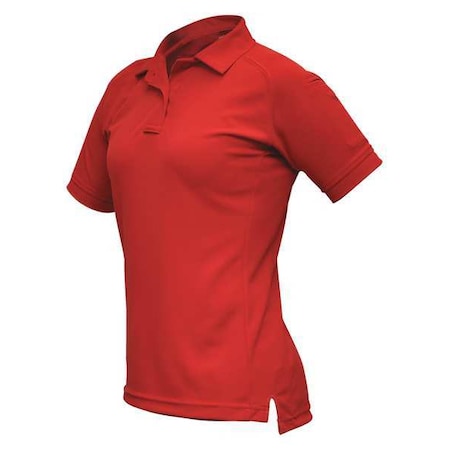 Vertx Tactical Polo Shirt, Polyester, Button Front, 2 Pocket(s), Red, Xl VTX4010RDP