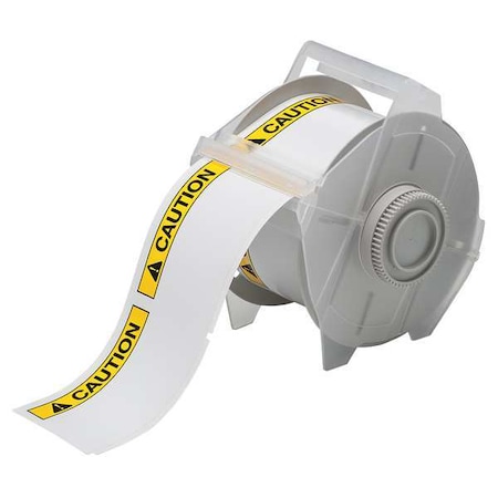 Brady Thermal Transfer Label, Black/Yellow, Labels/Roll: 270 121551