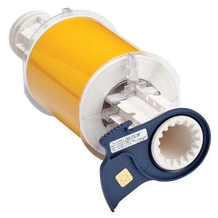 Brady Thermal Transfer Label, Yellow Reflective, Labels/Roll: Continuous 51584