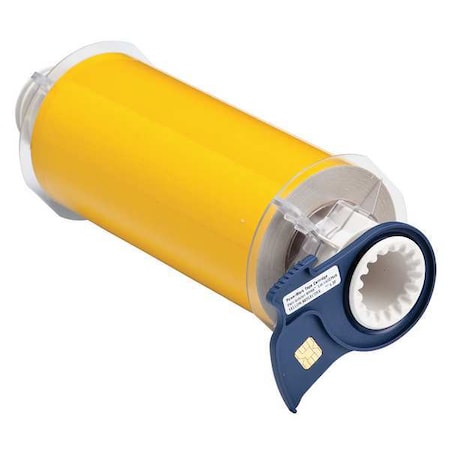 Brady Thermal Transfer Label, Yellow Reflective, Labels/Roll: Continuous 51585