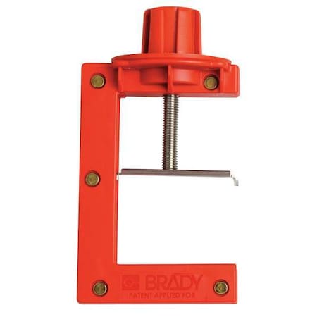 Brady Butterfly Valve Lockout, Fits Sz 2 to 4 121505