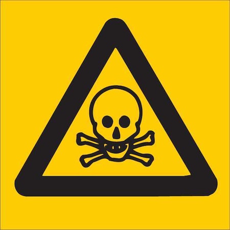 Brady Chemical Sign, 10 in Height, 10 in Width, Polyester, Square, No Text 88522