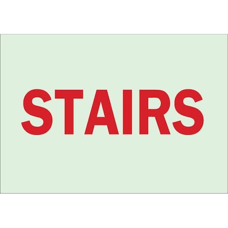 Brady Stairs, 10" W x 7" H, Rectangle, Plastic, 80027 80027