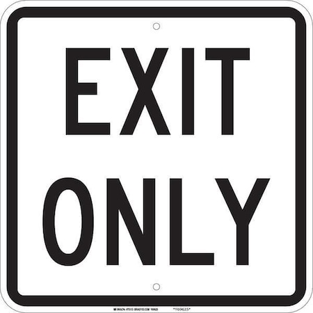 Brady Traffic Sign, 18 in H, 18" W, Fiberglass, Square, English, 75113 75113