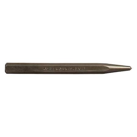 Mayhew Select Center Punch, 5 in. L, Steel, Shot Blast 74002