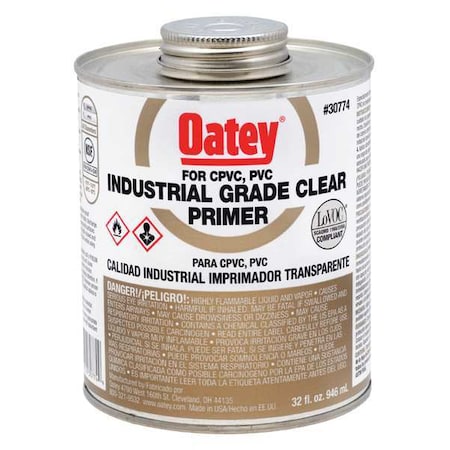 Oatey Industrial Clear Primer, 32 oz. 30774