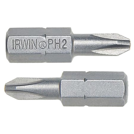 Irwin Torsion Bit, SAE, 1/4", Hex, #2, 1", S2 Steel 92047