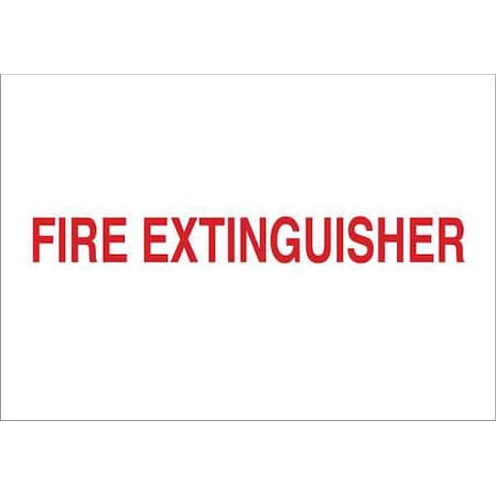 Brady Fire Extinguisher Sign, 10 in Height, 14 in Width, Fiberglass, Rectangle, English 122752