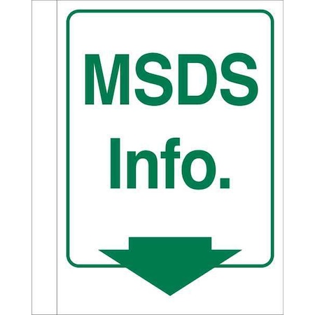 Brady Safety Sign, 12 in Height, 9 in Width, Plastic, Rectangle, English 49042