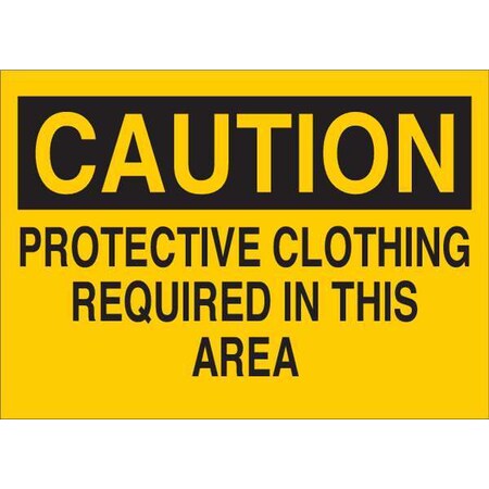 Brady Safety Sign, 7 in Height, 10 in Width, Fiberglass, Rectangle, English 122846