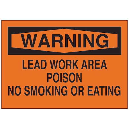 Brady Chemical Sign, 7 in Height, 10 in Width, Rectangle 122895