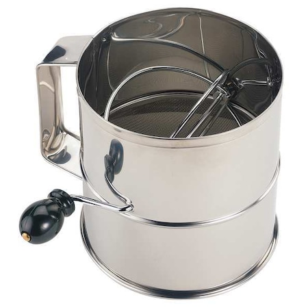 Crestware Flour Sifter, Stainless Steel, 6-1/4 In SFS08
