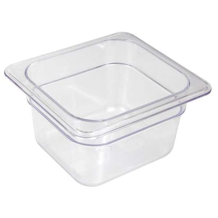 Crestware Food Pan, Polycarbonate, Sixth, 7 In FP62