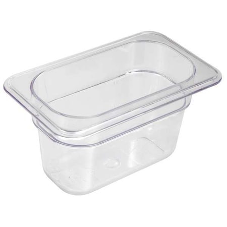 Crestware Food Pan, Polycarbonate, Ninth, 7 In FP94