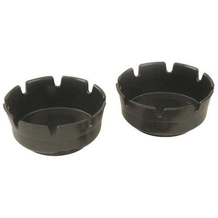 Crestware Ash Tray, Melamine Black, PK12 MEL263B
