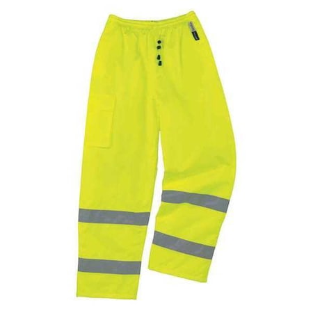 Ergodyne 2XL Class E Thermal Pants, Lime 8925