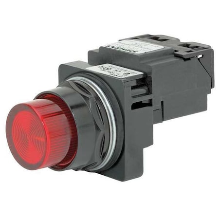 SIEMENS Pilot Light, Red, LED 52BL4J2XB