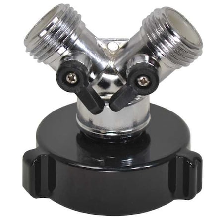 Moon American Hazmat Adapter, 1-1/2 NH, (2) 3/4 Male GHT 428-1520754