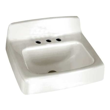 American Standard Bathroom Sink, Enameld Cast Iron, 18 In. L 4869008.020