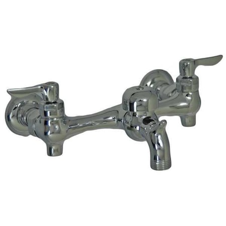 American Standard Straight Service Sink Faucet, 7-3/4" to 8-1/4" Mount, 2 Hole Commercial 8350243.002