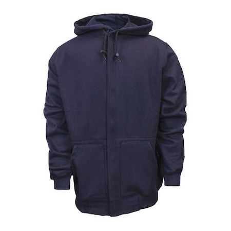 National Safety Apparel Men's Flame-Resistant Hooded Sweatshirt, 22 cal/sq cm, L, UltraSoft(R) C21WT05LG-NR