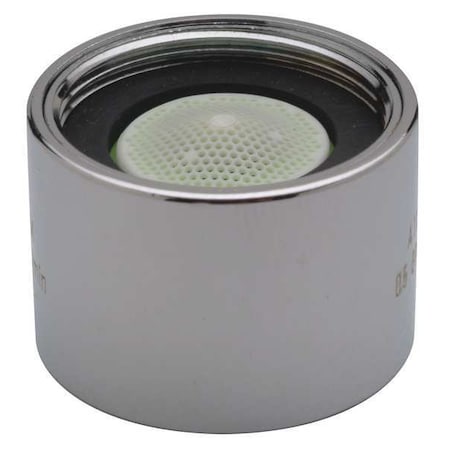 Zurn 0.5 gpm Aerator, 55/64"-27 Thread Size, Chrome, Brass P6900-20F-GN