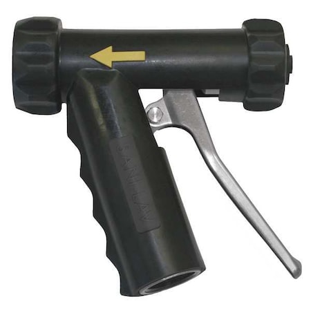 Sani-Lav Pistol Grip Spray Nozzle, 3/4" Female, 150 psi, 7 gpm, Black N1SSB