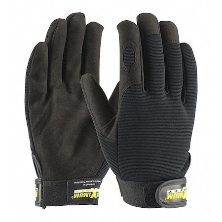 Pip Mechanics Gloves, 2XL, Black, Fabric 120-MX2805/XXL